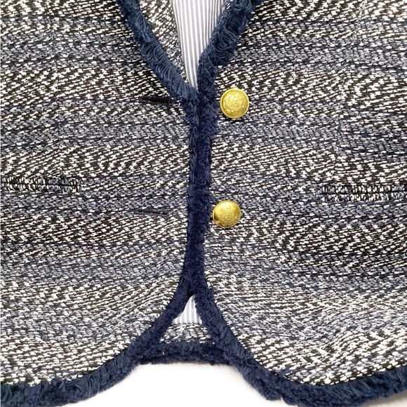 {J.Crew} Lady Jacket Tweed Boucle Fringe - Picture 5 of 8